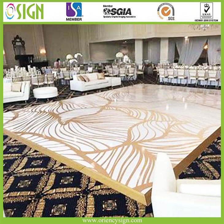 Vinyl Dance Floor Wrap Wedding factory
